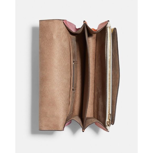 🌈Coach Klare Crossbody In Colorblock Gold/Chalk Multi C8630 - Picture 3 of 4